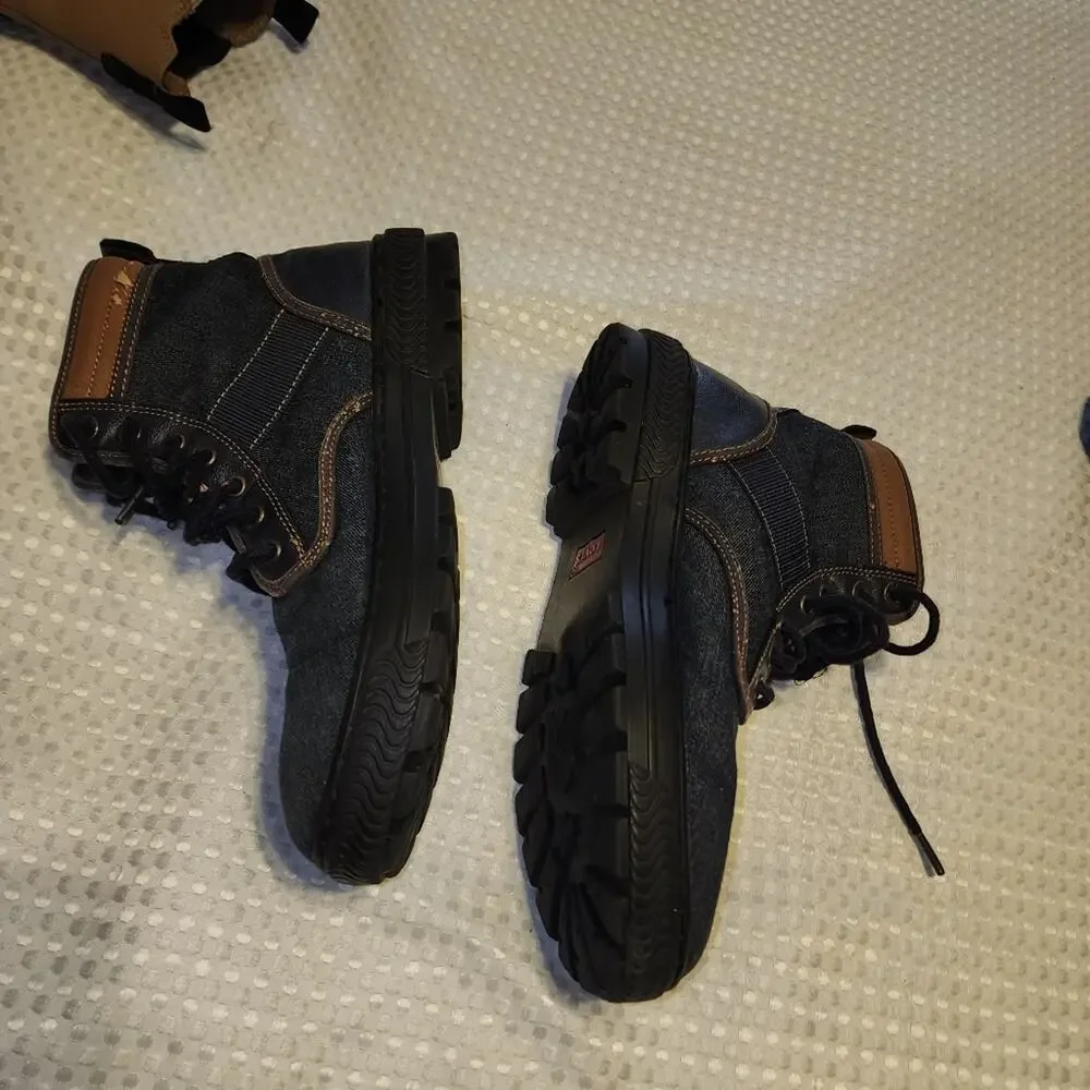 LEVIS EUC MENS SZ 9.5 JEAN LUG BOOTS